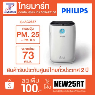 PHILIPS เครื่องฟอกอากาศ (24-73 ตร.ม.) รุ่น AC2887/20