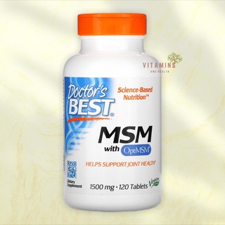 ✅ใส่โค้ดลดหน้าร้าน ดีกว่าคอลลาเจน❤️Doctor’s Best, MSM with OptiMSM, 1500 mg, 120 Tablets