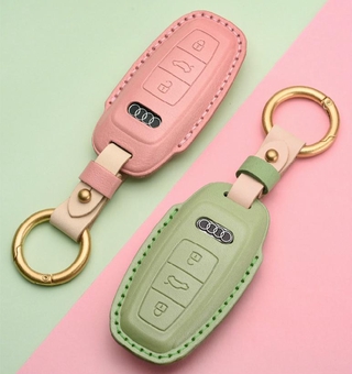 ฝาครอบกุญแจรถใหม่ กระเป๋าป้องกันกุญแจรถสำหรับเด็กผู้หญิง AUDI Car Key Cover New A8 A4L A5 Q5 A6L Car Key Protection Bag for Girls