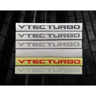 สติ๊กเกอร์​ติดรถ​ VTEC​ TURBO ติด​กระจก​หลังรถ​ งานตัดไดรคัท