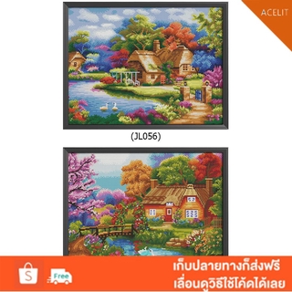 Act ชุดอุปกรณ์ปักครอสติชสําหรับตกแต่งบ้านขนาด 50X40 ซม .