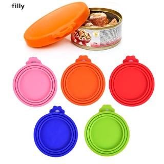 [FILLY] Silicone Lid For Cans Reusable Seal Cover Dog Cat Food Lids Storage Pet Supplies DFG