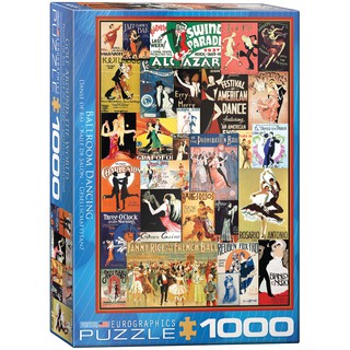 BALLROOM DANCING (Vintage Poster) - จิ๊กซอว์ 1000 pc PUZZLES EUROGRAPHICS