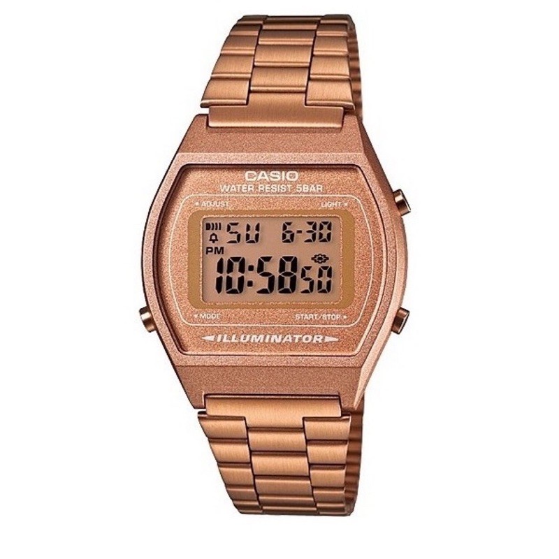 ส่งต่อ] นาฬิกาข้อมือ Casio Digital Pink Gold รุ่น B640WC-5A | Shopee  Thailand