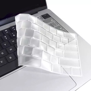 ซิลิโคนคีย์บอร์ดสำหรับ MacBook 2022 Air 13.6” M2 A2681 สีดำพิมพ์ภาษาไทย/ใสTPU Silicone Keyboard