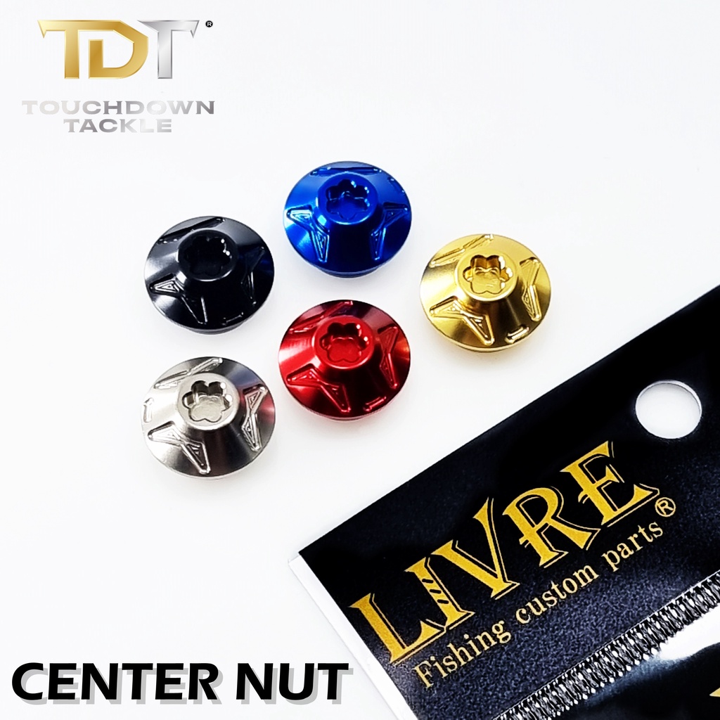 LIVRE CENTER NUT DAIWA L/R 8mm  *** น๊อตยึดแขน LIVRE สำหรับรอกตีเหยื่อปลอม มีครบจบที่นี่ MADE IN JAPAN 100% ***