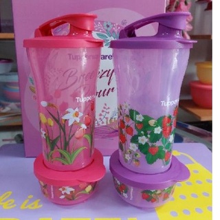 Tupperware ชุดแก้วน้ำเพอร์เฟค800มล.(1ใบ)พร้อมถ้วยแบ่งคลิก200มล.(1ใบ)