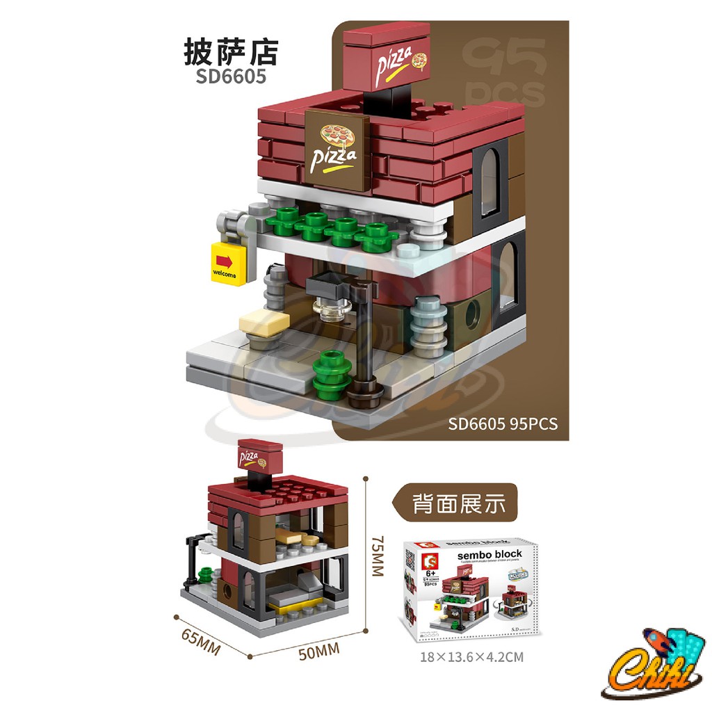 ชุดตัวต่อ ร้านค้า Sembo Block streetview (Size เล็ก) - รูปที่ 5