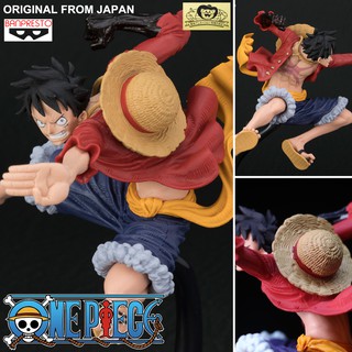 Figure งานแท้ Original แมวทอง Banpresto One Piece วันพีซ เต็มพิกัดสลัดจอมลุย วันพีช Monkey D Luffy มังกี้ ดี ลูฟี่