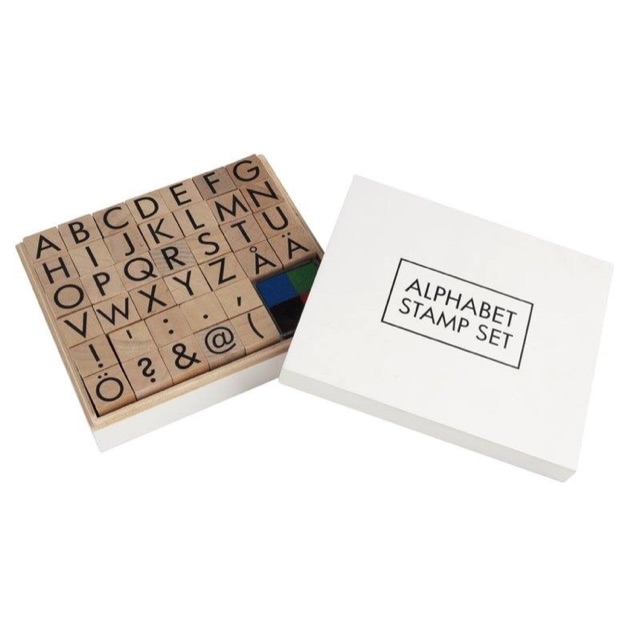 Kikki.K Alphabet Stamp Set 01 Shopee Thailand