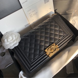 CHANEL BOY CAVieR SKIN 25CM