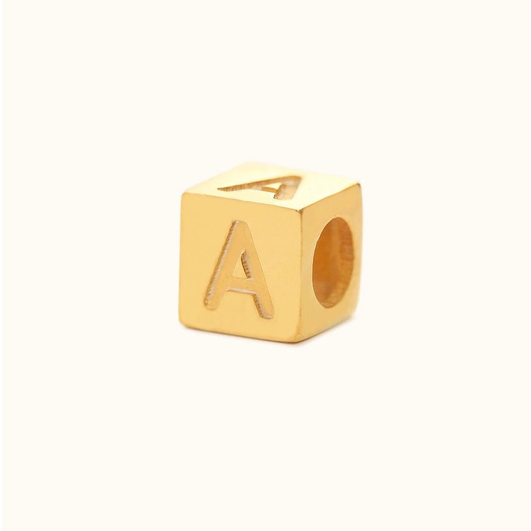 Letter Block Letter Charm - LOULOROSE