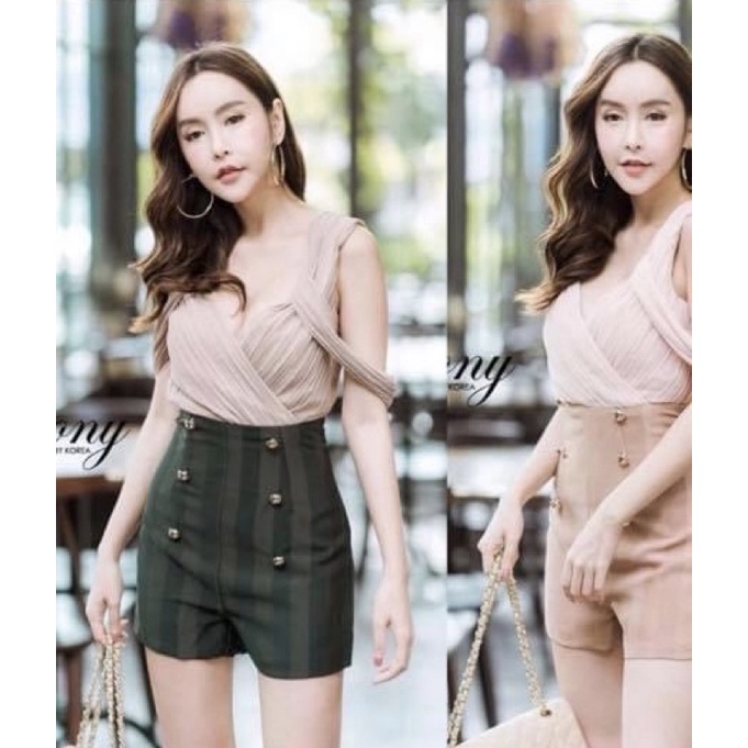 งานป้าย peony จั้มสั้นไซค์ L