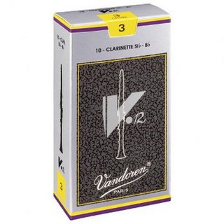 Vandoren ลิ้นบีแฟลต คลาริเน็ต รุ่น V-12 กล่องเทา เบอร์ 3 (กล่องละ10 อัน)