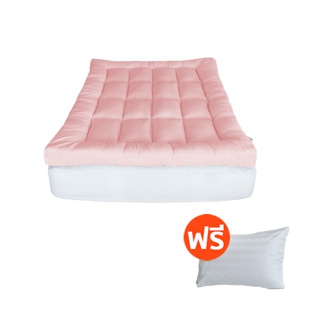 [แถมหมอน 1,080บ.] ibed Topper ท็อปเปอร์รุ่นนุ่มแน่นและรุ่น Extra ท็อปเปอร์กันไรฝุ่น (ลายตาราง)