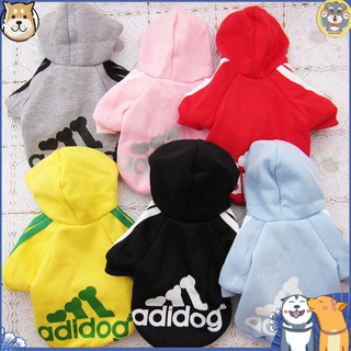 adidog เสื้อผ้าสุนัขและแมว ลายการ์ตูนน่ารัก ขนาด(1 กก - 7 กก)