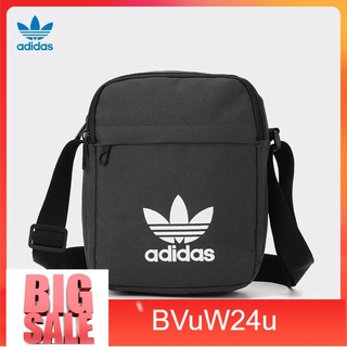 bvuw24u [ของแท้ 100%] Adidas clover กระเป๋า messenger คู่เล็กกระเป๋ามินิกระเป๋า กระเป๋าสะพายข้างใส่โทรศัพท์ กระเป๋าคาดอก