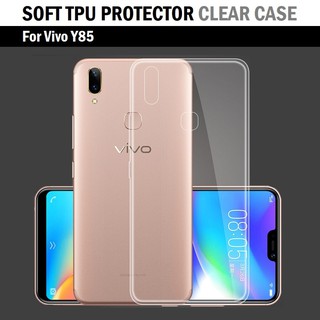 Qcase - เคสใส เคสขอบสี คุณภาพสูง เคส TPU ผิวนิ่ม สำหรับ Vivo Y85 - Soft TPU Clear Case For Vivo Y85(Clear)