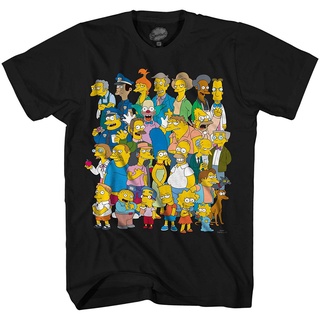 เสื้อผ้าผช❁❍2020 Simpsons The Springfield Group Bart Homer Graphic Men printing T shirtS-5XL