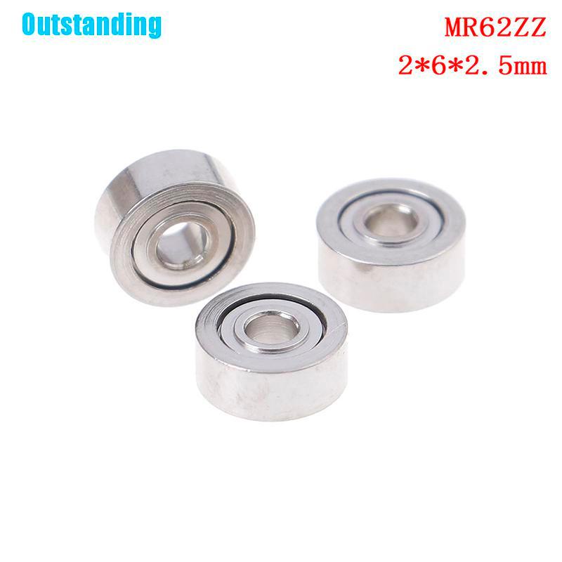 Mr62zz (2X6X2.5 มม.) โลหะแม่นยํา 10 ชิ้น