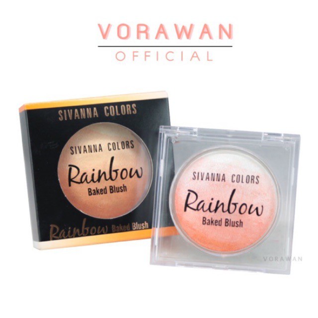 พร้อมส่ง！！ สิวันนา คัลเลอร์ เรนโบว์ บรัชออน #hf370