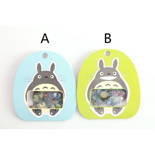 สติกเกอร์ ลายสัตว์เลี้ยง Kawaiiy Hayao Miyazaki Totoro สไตล์ญี่ปุ่น สําหรับตกแต่งสมุดภาพ Diy จํานวน 60 ชิ้น ต่อชุด