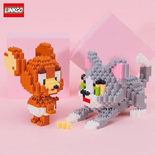 เลโก้ ตัวต่อ ทอม แอนด์ เจอร์รี่ แบบเฟืองlinkgo จำนวน 953 ชิ้น No.68307 . เสริมทักษะ ต่อเล่นก็ได้ ตั้งโชว์ก็ดี