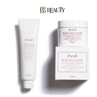 Fresh Bestsellers Value Set (Soy Face Cleanser 150ml+Rose Hydrating Face Mask 100ml)