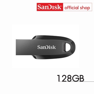 SanDisk Ultra Curve USB 3.2 Gen1 128GB Flash Drive (SDCZ550-128G-G46, Black)