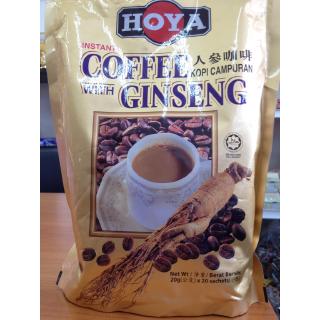 ✅ Hoya Coffee with Ginseng 400g. กาแฟผสมโสมสำเร็จรูป รสชาติเข้มข้น 3 in 1บรรจุ 20 ซอง