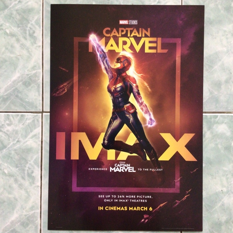 poster IMAX Captain Marvel ขนาด 13 X 19 นื้ว (B3)