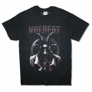 [COD]เสื้อยืดผ้าฝ้าย 100% พิมพ์ลาย Volbeat Goat North Tour 2015 คุณภาพสูงS-5XL