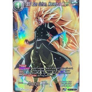 [ของแท้] SS3 Son Gohan, Marvelous Might (C) BT12-129 การ์ดดราก้อนบอล Dragon Ball Super Card Game