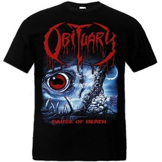 GILDAN 【Fashion Creatative】เสื้อยืด ผ้าฝ้าย 100% พิมพ์ลาย Obituary Cause Of Death Death Deicide Morbid Angel Autopsy Mac