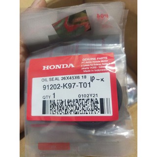 ซีลเพลาข้อเหวี่ยง LEFT PCX 150 ADV VARIO 12 VARIO 150 ORIGINAL AHM CODE 91202-K97-T01