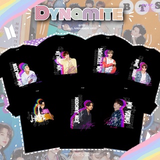 T-shirt  &lt;พร้อมส่ง&gt; เสื้อยืด ลาย Bts Dynamite | สมาชิกทุกคน | ชุด Bts | โดย sayzcoS-5XL