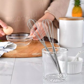 Love ❉ ที่ตีไข่ที่ตีไข่ ตะกร้อตีไข่ Handheld Eggbeater Whisk Egg Dough Mixer Baking Mixer Egg Beater Kitchen Bake Tool