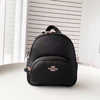 Coach Mini Court Backpack Pebble Leather w Radish