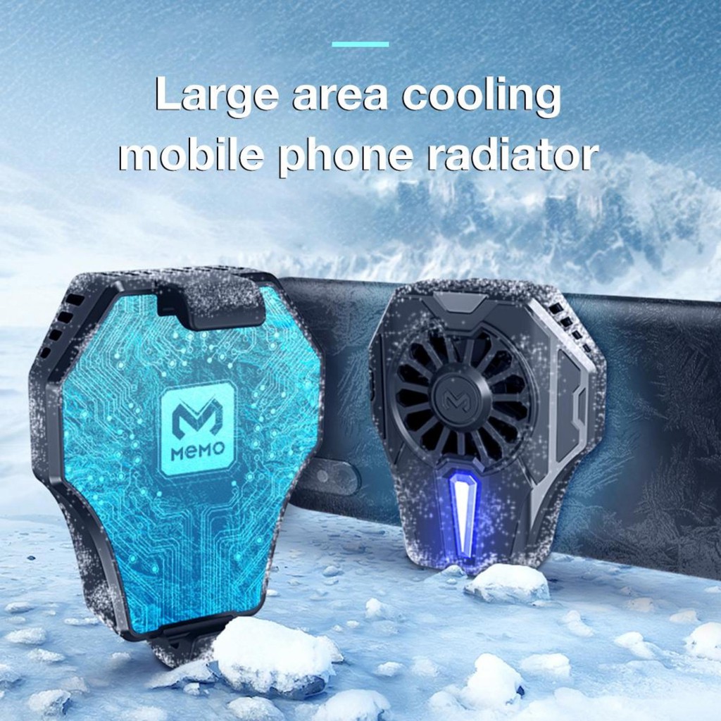 MEMO DL01 พัดลมระบายความร้อนมือถือ พัดลมระบายความร้อนตอนเล่นเกมส์ พัดลมมือถือ MEMO Cooler Cooling(รวม VAT)