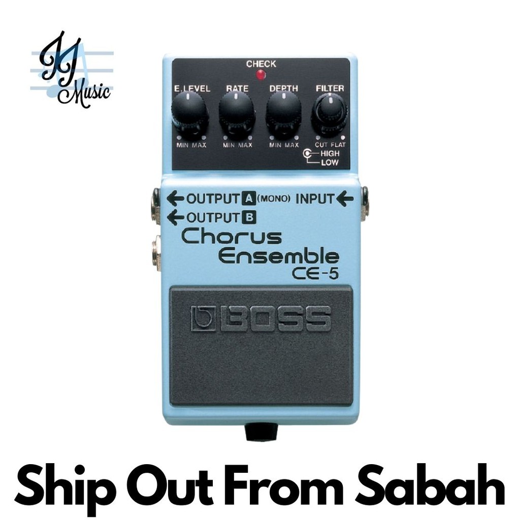 Boss CE-5 Stereo Chorus Ensemble Guitar Pedal (CE5)