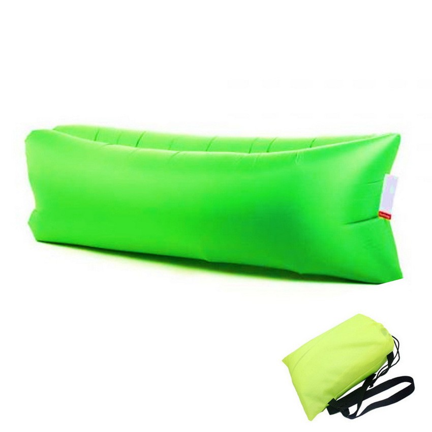 Lamzac ODINY Lambag Original Hangout Air Sofaโซฟาลมโซฟากล้วยที่นอนเป่าลมสี เขียว