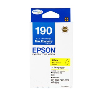 ตลับหมึกอิงค์เจ็ท สีเหลือง Epson T190490 /Yellow inkjet cartridge Epson T190490