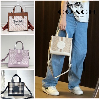 Dempsey Tote 22 C5637 C8417 C5115 C7083 C7083 C8406 C8417 หญิง กระเป๋าช้อปปิ้ง Coac h กระเป๋าถือ ความจุสูง