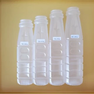 ขวดPPใส่น้ำผลไม้ 160cc, 180cc , 200cc ,220cc,250cc,300cc 150ใบ/แพ็ค สีขาวขุ่น พร้อมฝากด ขวดพลาสติกPP ขวดน้ำ ขวด