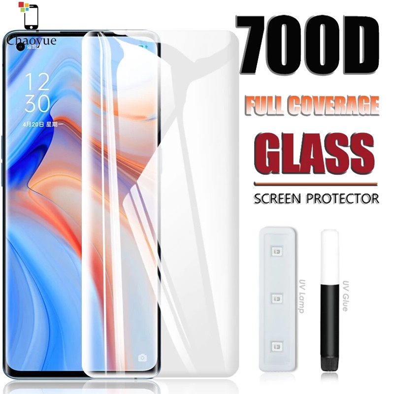 ฟิล์มกระจก UV สำหรับ OPPO Reno 13 12 11 10 Pro+ 9 8T 6 5 4 Pro Plus Find X8 X7 Ultra X5 X3 X2 Reno10