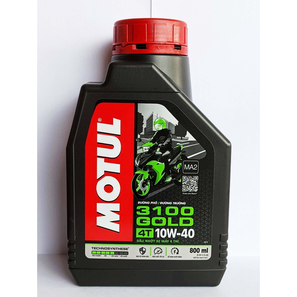 Motul 3100 Gold 10W40 0.8L น้ํามันพรีเมี่ยมสําหรับรถยนต์เกียร์ธรรมดาและเกียร์ธรรมดา