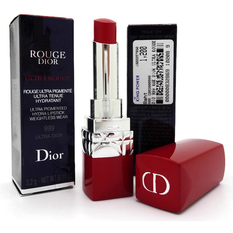 DIOR Rouge Dior Ultra Rouge Lipstick 999 ULTRA DIOR 3.2g.