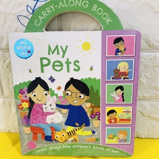 CARRY -ALONG BOOK MY PETS (board book )หนังสือมือหนึ่ง -a2