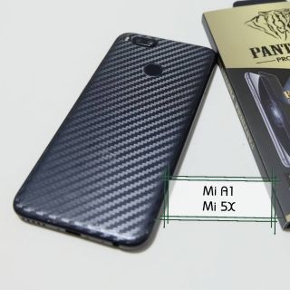 กันรอยหลัง Mi A1 / Mi 5X ใสลายเคฟล่า