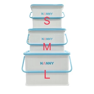 ( N3030 / N3040 )กล่องใส่ของเตรียมคลอด Nanny M L มีฝาปิดล็อคได้ กันฝุ่น ไร้กลิ่น ผลิตจากพลาสติกเกรด A